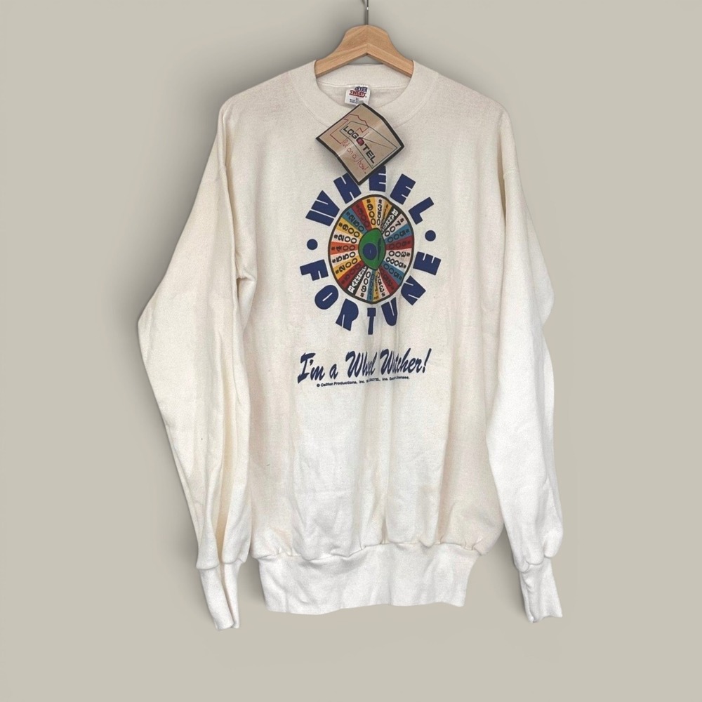 Wheel of Fortune Vintage Promo Sweatshirt NWT TV Game Show Crew Gift Rare XL